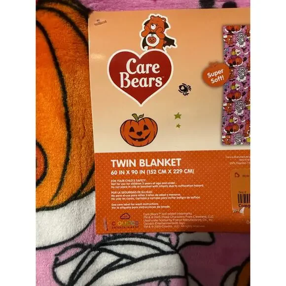 Care bears halloween twin blanket - Picture 2 of 3